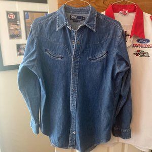 Vintage Ralph Lauren denim western shirt